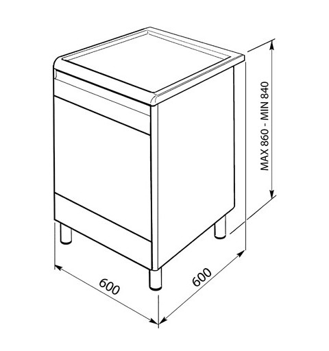 Smeg CX60SV9 cucina Combi Acciaio inossidabile A