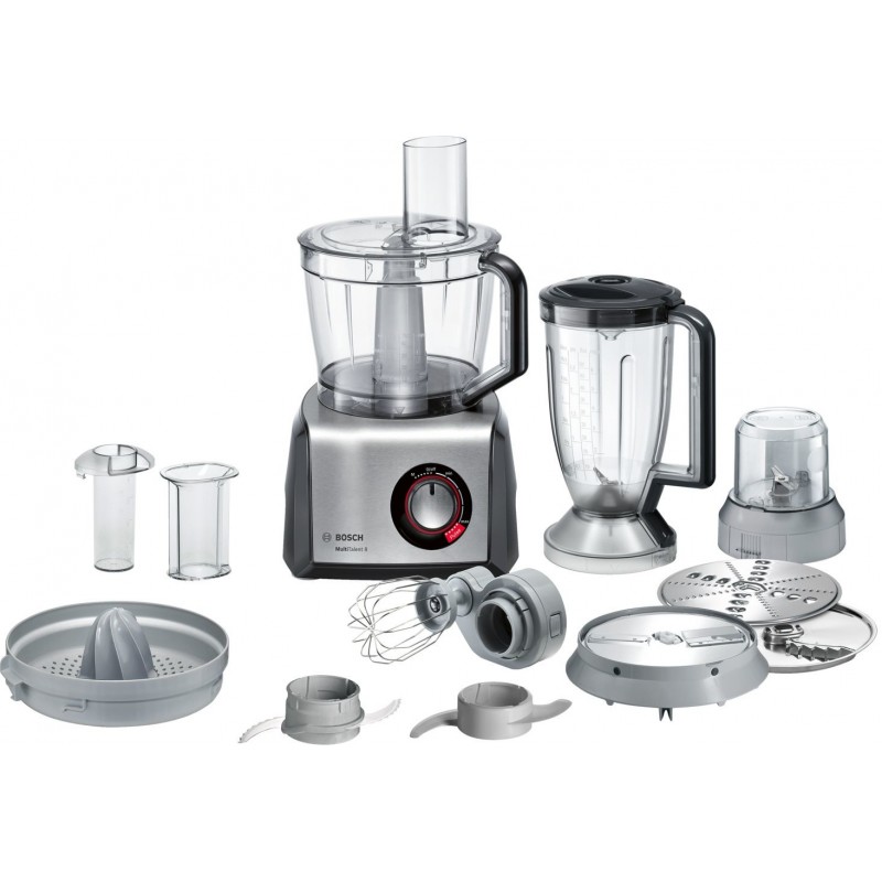 Bosch MC812M844 food processor 1250 W 3.9 L Black, Stainless steel