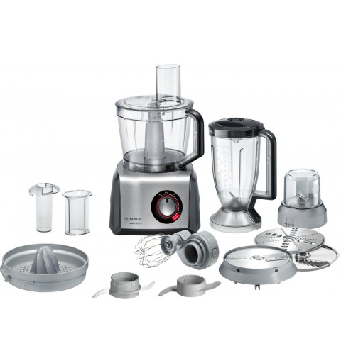 Bosch MC812M844 food processor 1250 W 3.9 L Black, Stainless steel