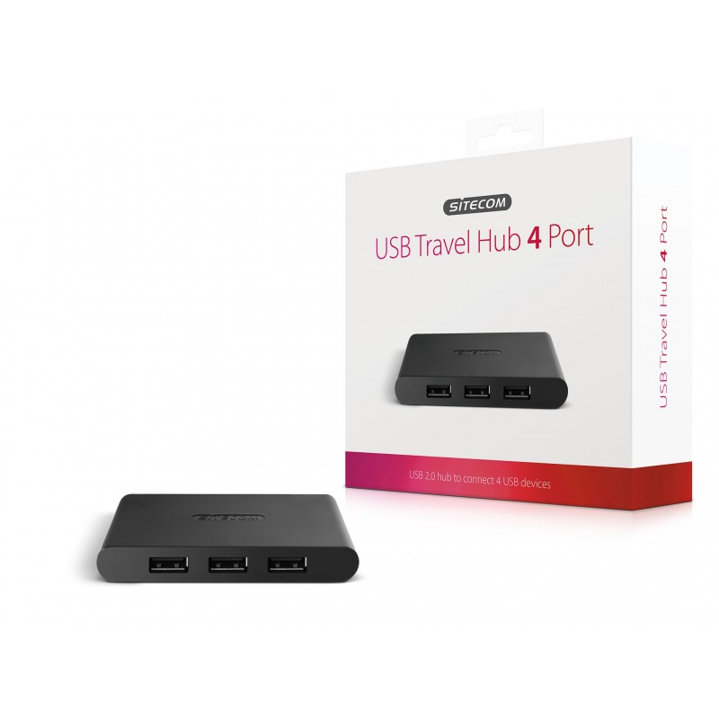 Sitecom CN-080 USB 2.0 Travel Hub 4 Port