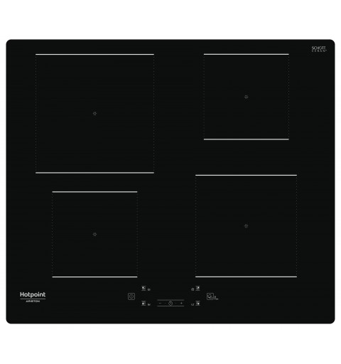 Hotpoint HQ 5660S NE Nero Da incasso 59 cm Piano cottura a induzione 4 Fornello(i)