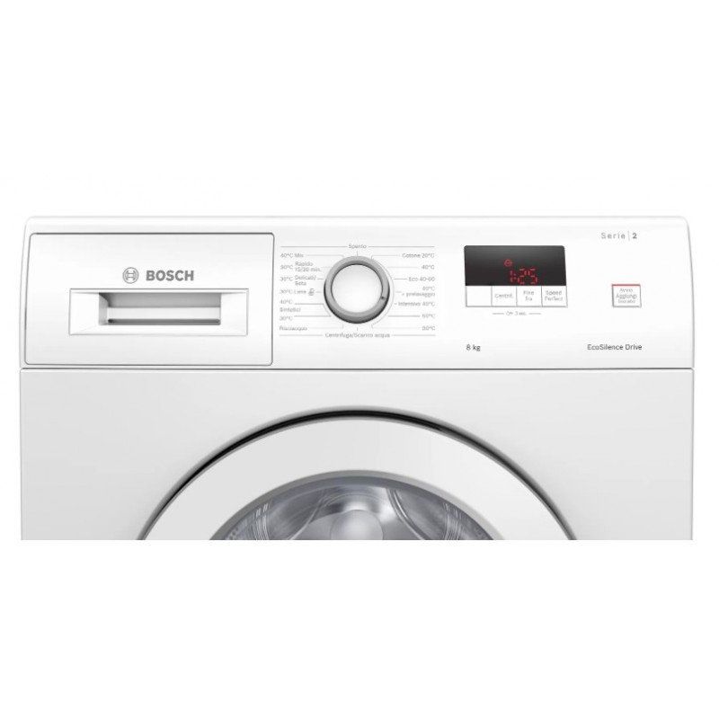 Bosch Serie 2 lavatrice Caricamento frontale 8 kg 1000 Giri min C Bianco