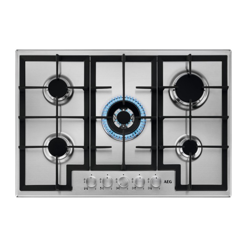 AEG HGB75400SM Stainless steel Built-in 75 cm Gas 5 zone(s)
