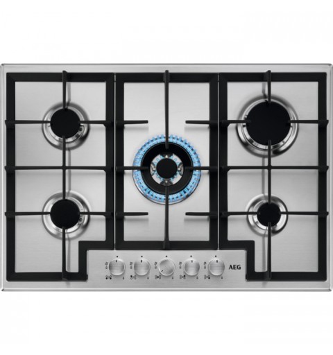 AEG HGB75400SM Stainless steel Built-in 75 cm Gas 5 zone(s)