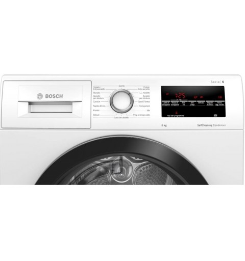 Bosch Serie 6 WTW85T08IT asciugatrice Libera installazione Caricamento frontale 8 kg A++ Bianco