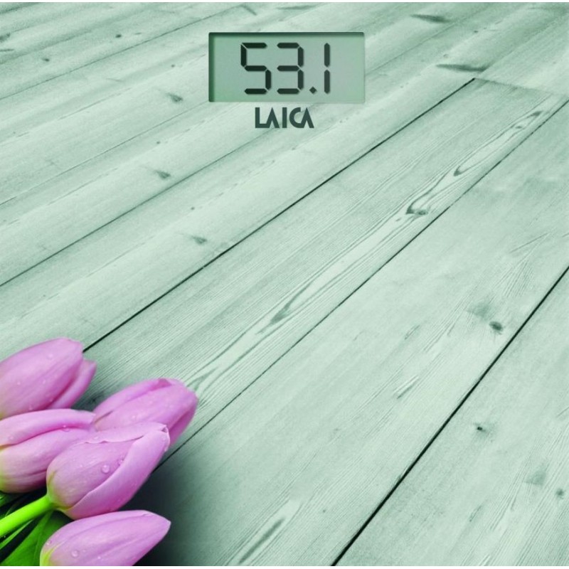 Laica Electronic personal scale Square Wood