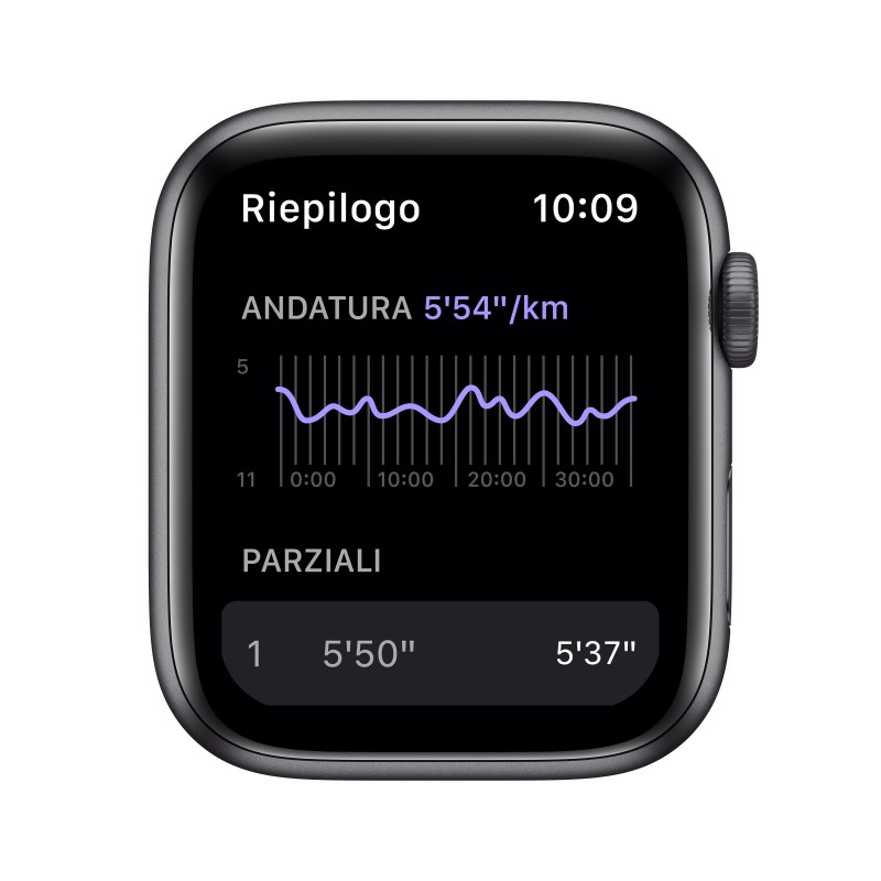 Apple Watch SE Nike 44 mm OLED Grau GPS