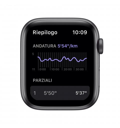 Apple Watch SE Nike 44 mm OLED Grau GPS