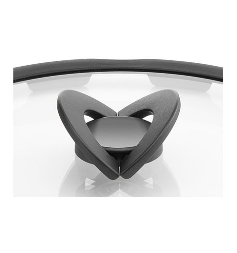Lagostina 010244060120 couvercle Rond Noir, Transparent