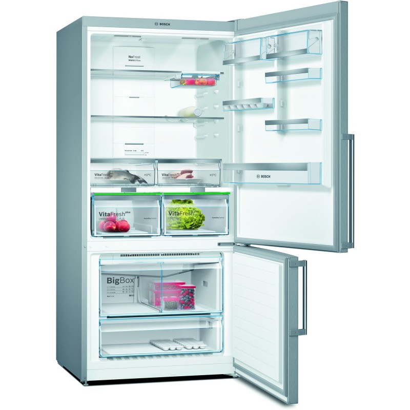 Bosch Serie 6 KGN86AIDP frigorifero con congelatore Libera installazione 631 L D Acciaio inossidabile