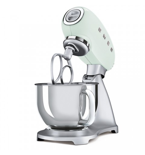 Smeg SMF02PGEU sbattitore Sbattitore con base 800 W Verde, Argento