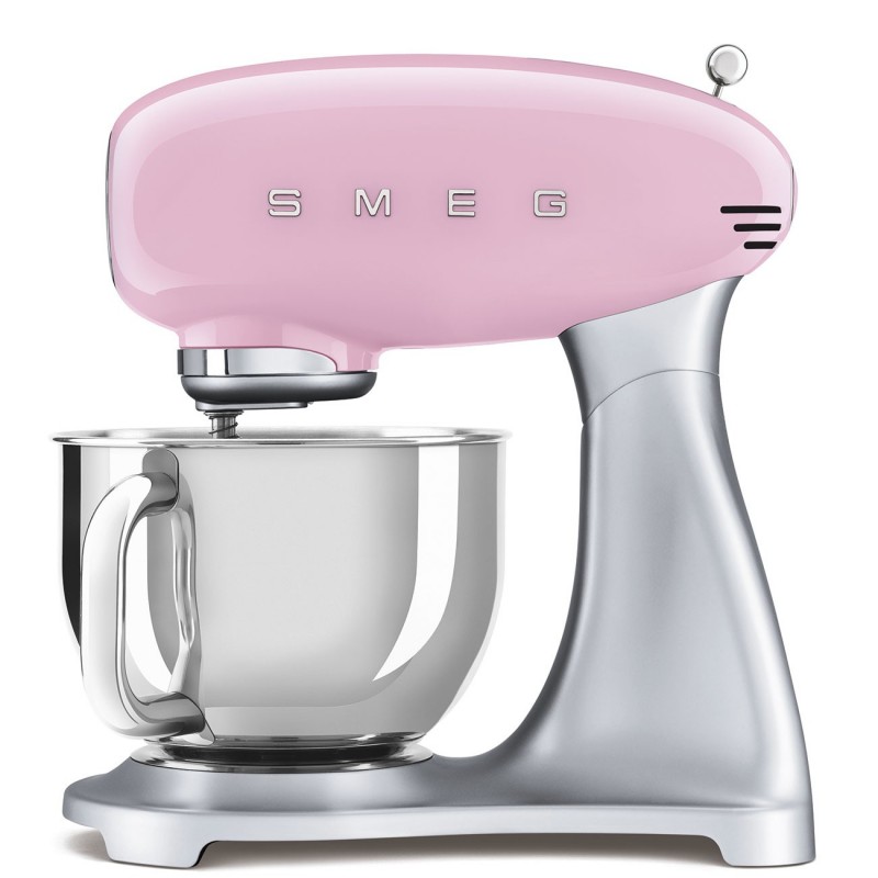 Smeg SMF02PKEU sbattitore Sbattitore con base 800 W Rosa, Argento