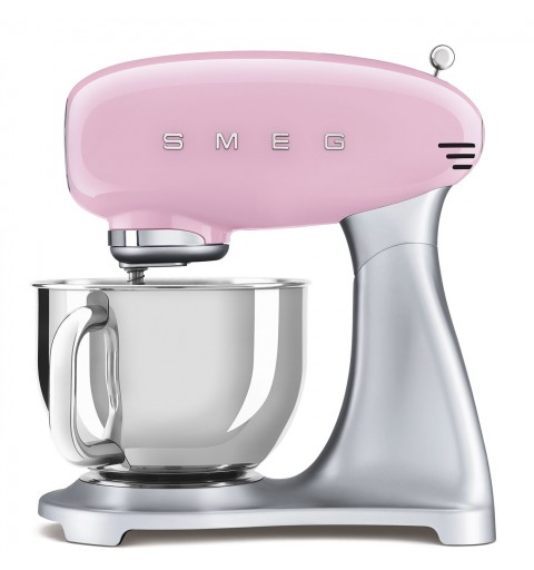 Smeg SMF02PKEU sbattitore Sbattitore con base 800 W Rosa, Argento