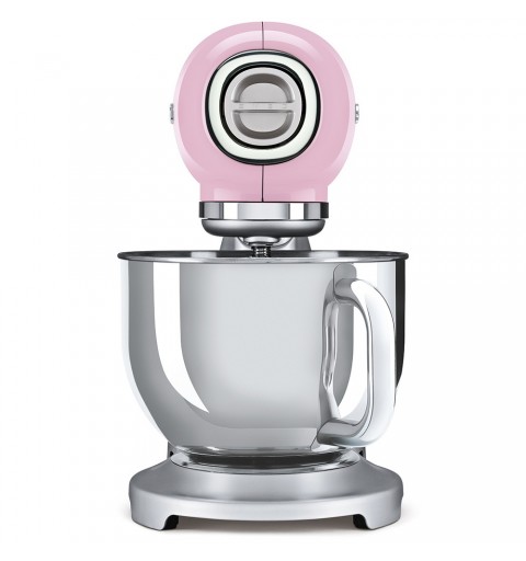 Smeg SMF02PKEU sbattitore Sbattitore con base 800 W Rosa, Argento