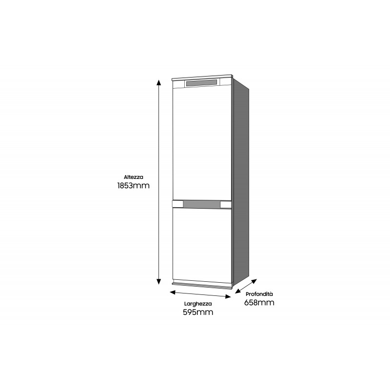 Samsung RB34T603EEL frigorifero con congelatore Libera installazione 340 L E Beige