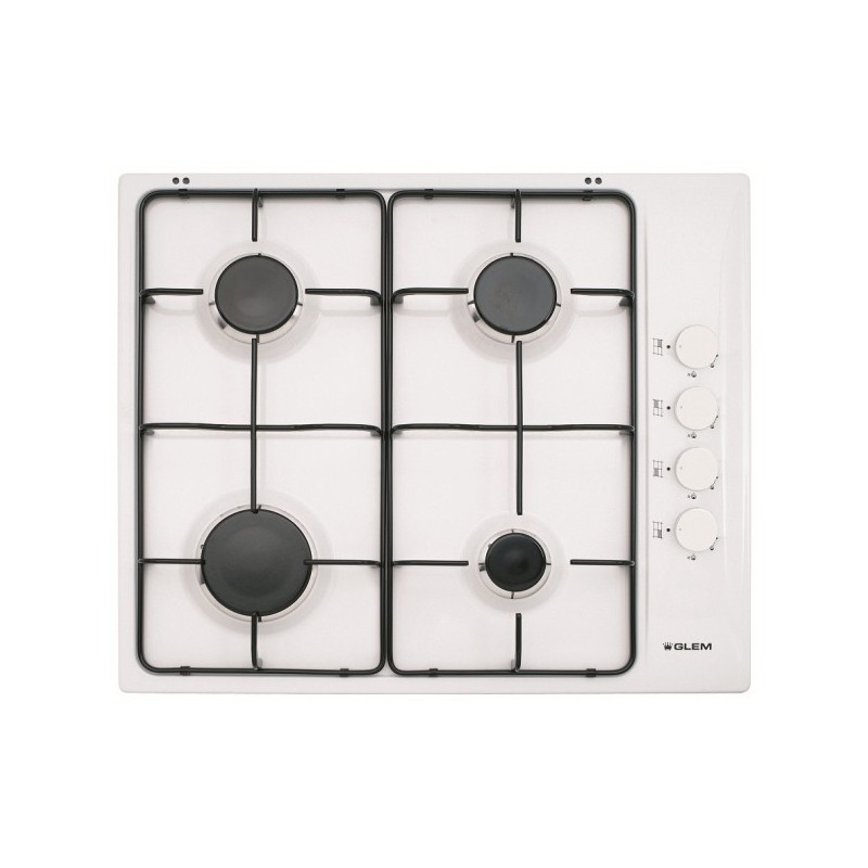 Glem Gas GTL64WH hob White Built-in 4 zone(s)