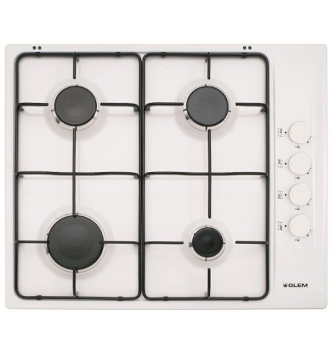 Glem Gas GTL64WH hob White Built-in 4 zone(s)