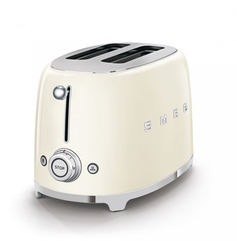 Smeg TSF01CREU Toaster 2 Scheibe(n) 950 W Cremefarben