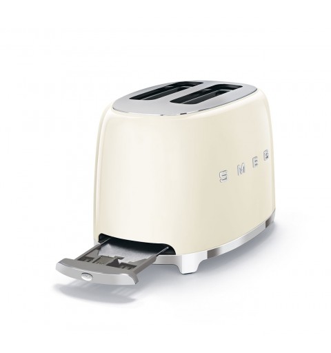 Smeg TSF01CREU Toaster 2 Scheibe(n) 950 W Cremefarben