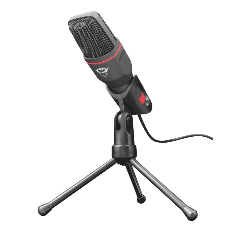 Trust GXT 212 Nero, Rosso Microfono per PC