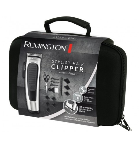 Remington HC450 tondeuse à cheveux Noir, Acier inoxydable