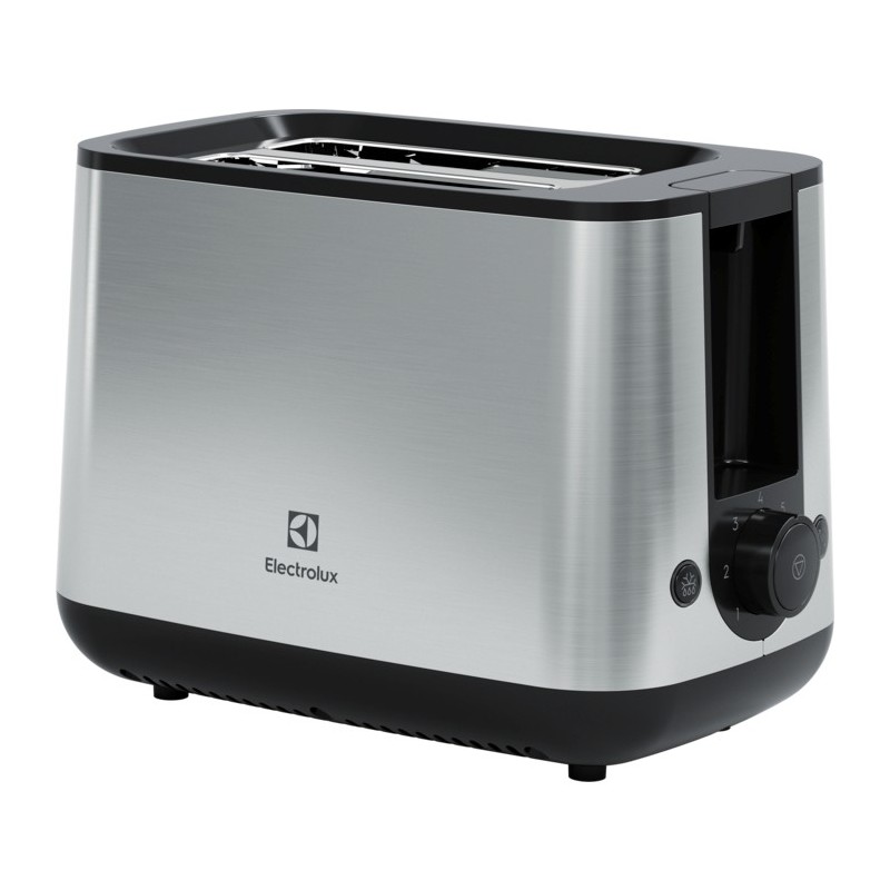 Electrolux E3T1-3ST toaster 2 slice(s) 800 W Black, Stainless steel