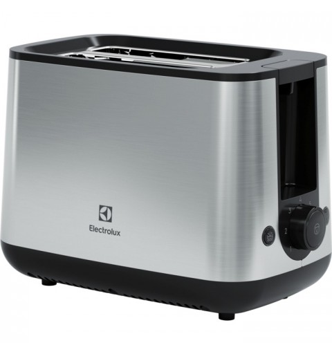 Electrolux E3T1-3ST Toaster 2 Scheibe(n) 800 W Schwarz, Edelstahl