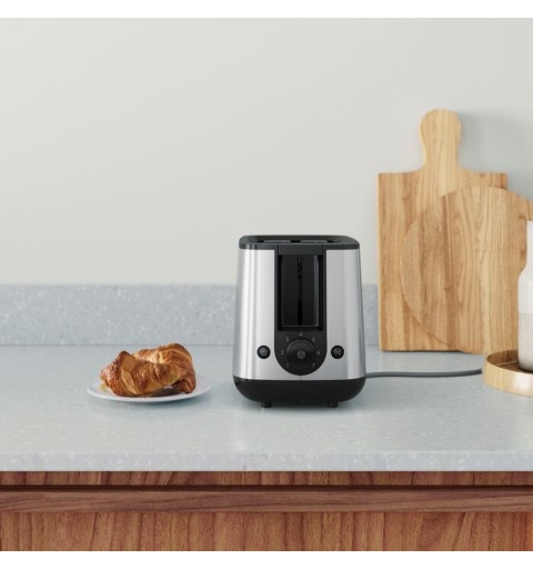 Electrolux E3T1-3ST Toaster 2 Scheibe(n) 800 W Schwarz, Edelstahl