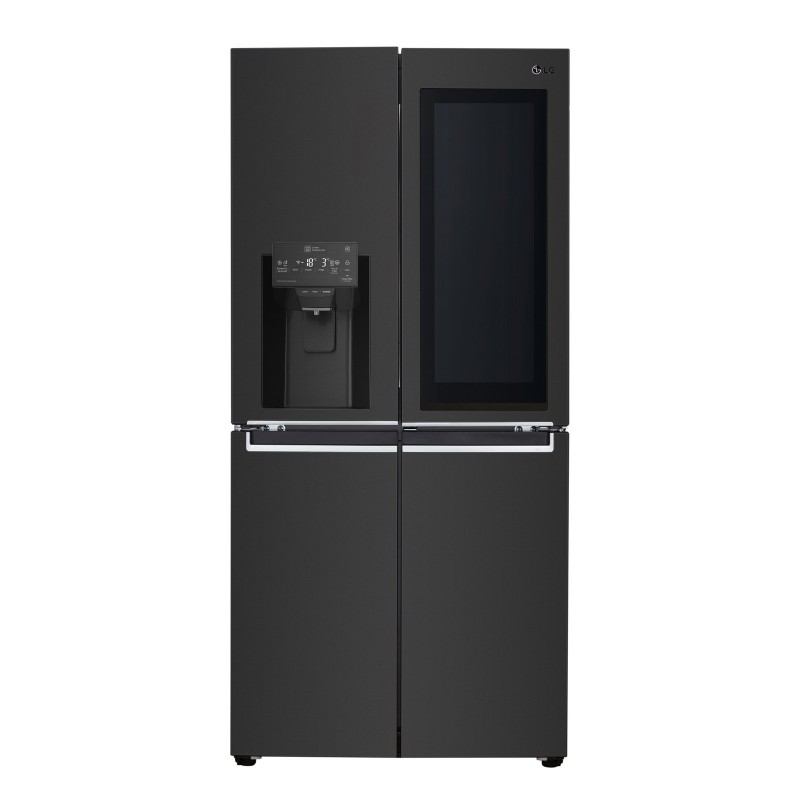 LG InstaView GMX844MCKV side-by-side refrigerator Freestanding 423 L F Black