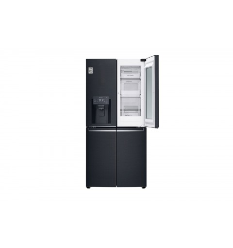 LG InstaView GMX844MCKV nevera puerta lado a lado Independiente 423 L F Negro