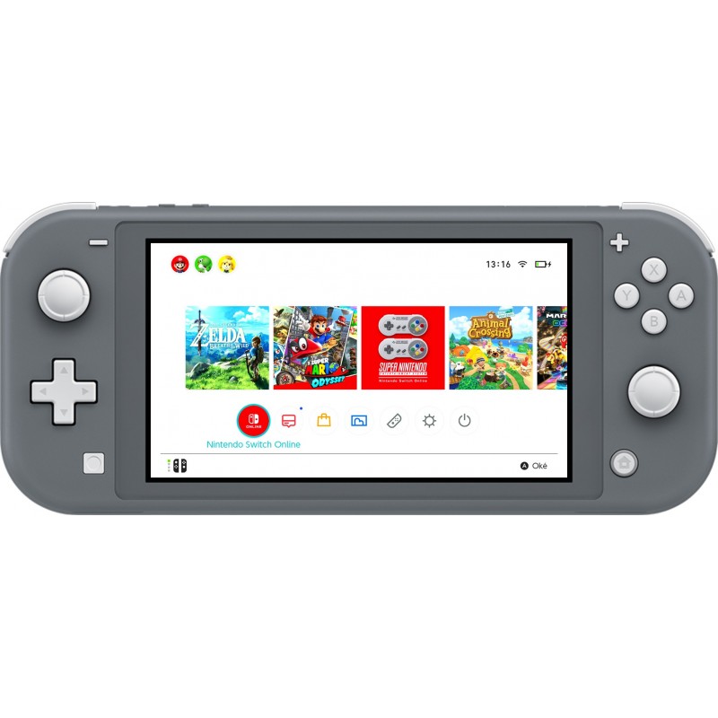 Nintendo Switch Lite console de jeux portables 14 cm (5.5") 32 Go Écran tactile Wifi Gris