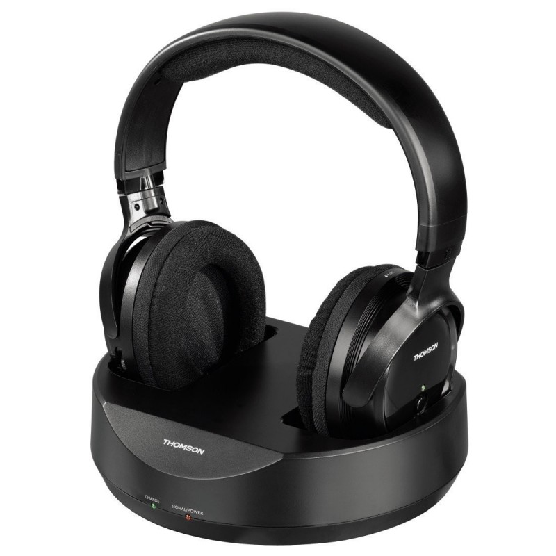 Thomson WHP3001BK Inalámbrico Auriculares Diadema Música Negro