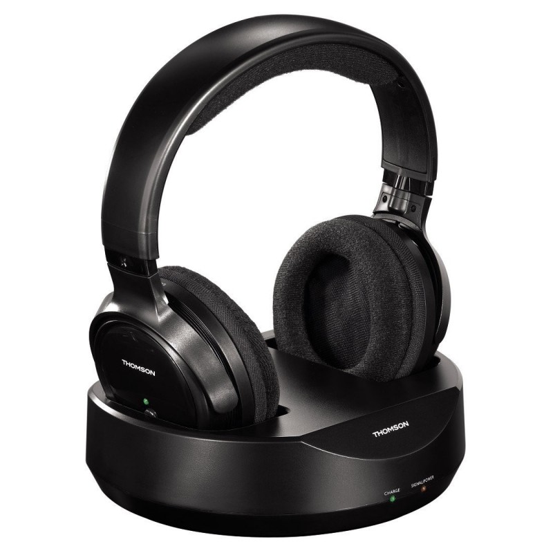 Thomson WHP3001BK Inalámbrico Auriculares Diadema Música Negro