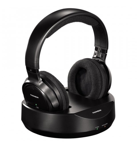 Thomson WHP3001BK Inalámbrico Auriculares Diadema Música Negro