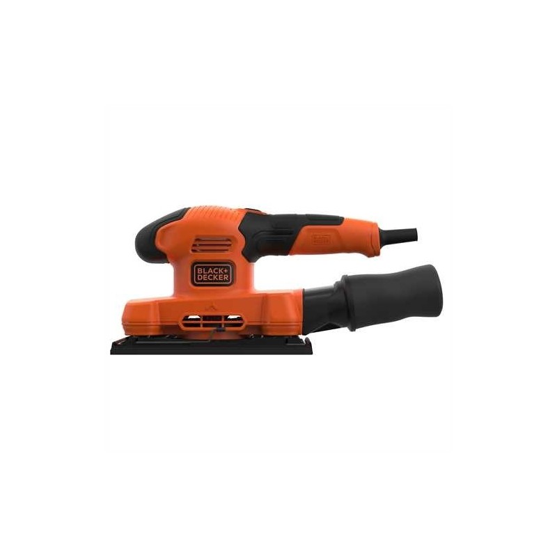 Black & Decker BEW220 Levigatrice orbitale 14000 Giri min Nero, Arancione