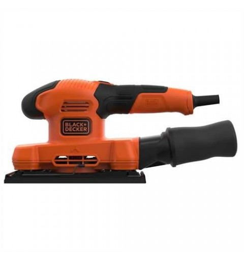 Black & Decker BEW220 Levigatrice orbitale 14000 Giri min Nero, Arancione