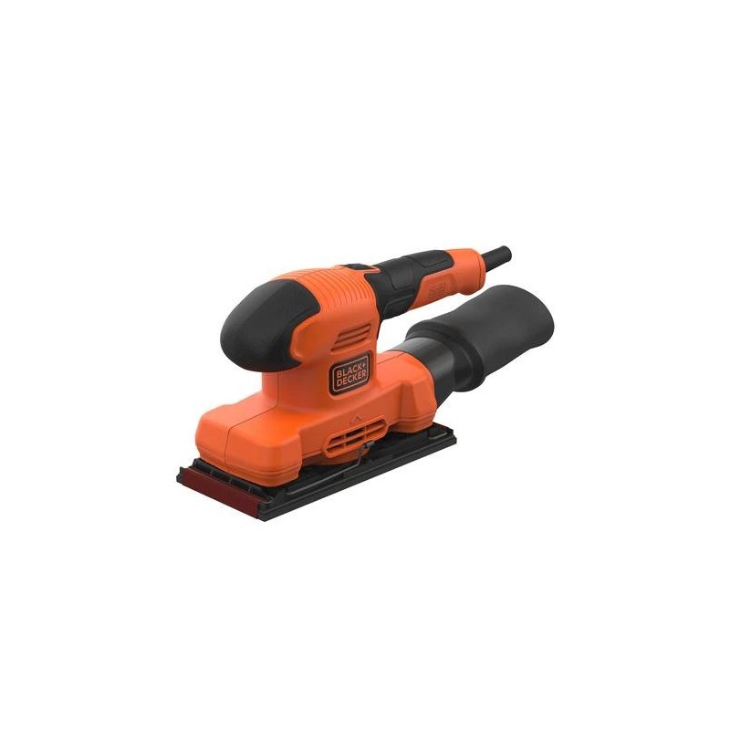 Black & Decker BEW220 Levigatrice orbitale 14000 Giri min Nero, Arancione