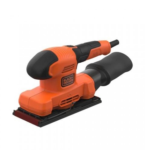 Black & Decker BEW220 Levigatrice orbitale 14000 Giri min Nero, Arancione