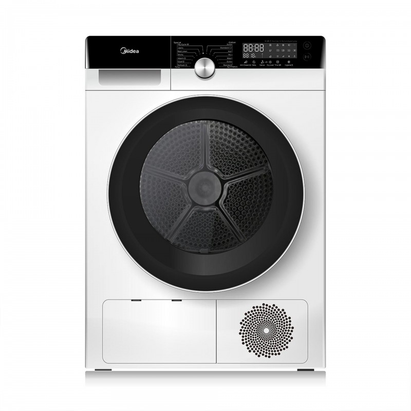 Midea MDK8A3 secadora Independiente Carga frontal 8 kg A Negro, Blanco