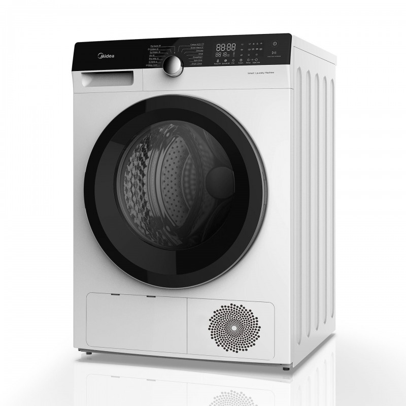 Midea MDK8A3 secadora Independiente Carga frontal 8 kg A Negro, Blanco