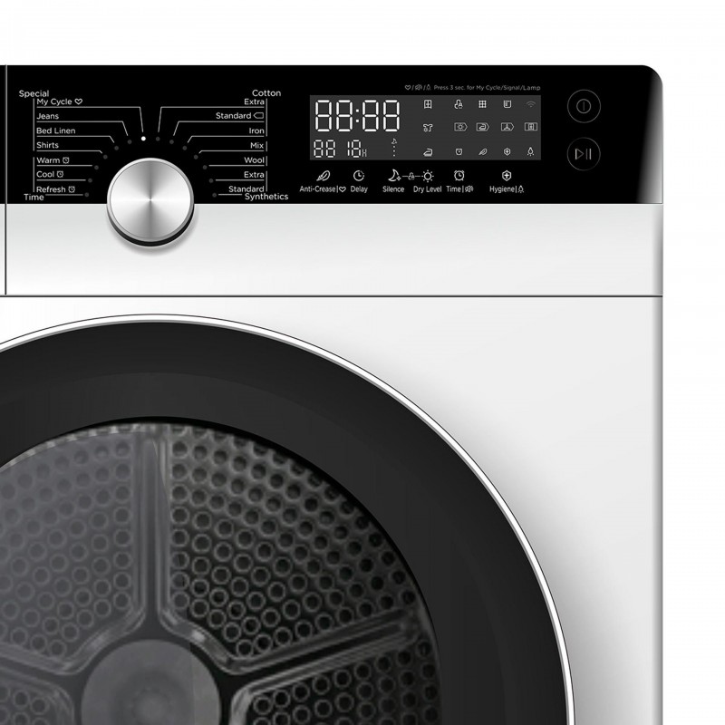 Midea MDK8A3 asciugatrice Libera installazione Caricamento frontale 8 kg A Nero, Bianco