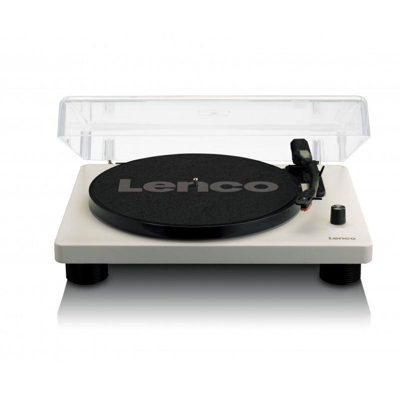 Lenco LS-50 Audio-Plattenspieler mit Riemenantrieb Grau
