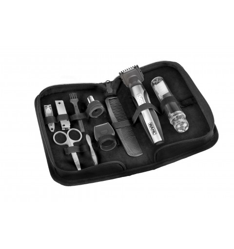 Wahl Travel Kit Deluxe Black, Stainless steel