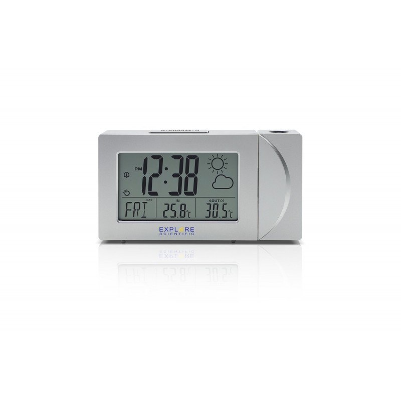 Explore Scientific RPW3008 Reloj despertador digital Plata