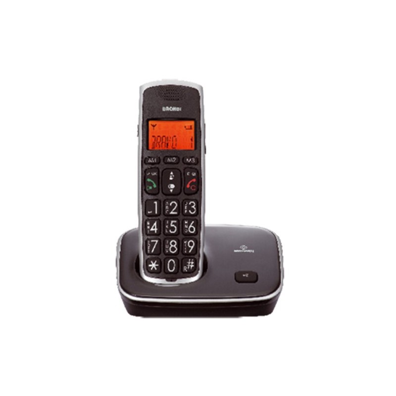 Brondi Bravo Gold Teléfono DECT Identificador de llamadas Negro