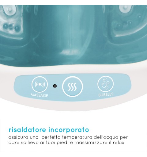 HoMedics FS-250-EU bañera de pies Azul, Blanco