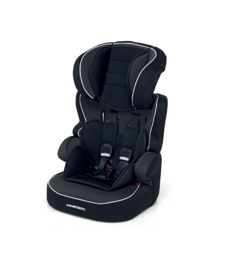 Foppapedretti Babyroad Autositz für Babys 1-2-3 (9 - 36 kg 9 Monate - 12 Jahre) Schwarz