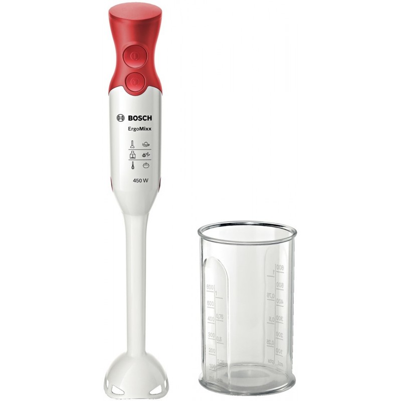 Bosch MSM64010 licuadora Batidora de inmersión 450 W Rojo, Blanco