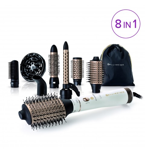 Bellissima Air Wonder 8 in 1 Hot air brush Gold, White 1000 W 1.8 m