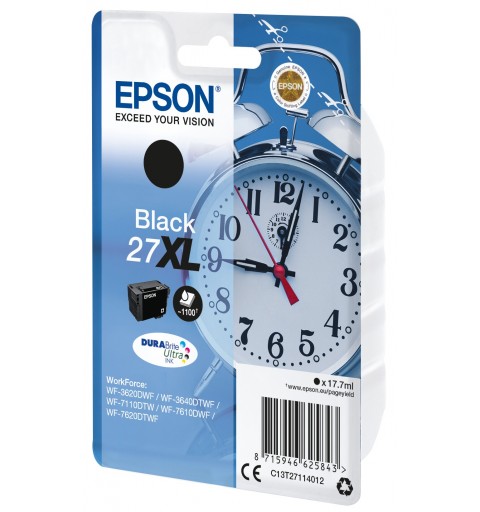 Epson Alarm clock Cartuccia Sveglia Nero Inchiostri DURABrite Ultra 27XL